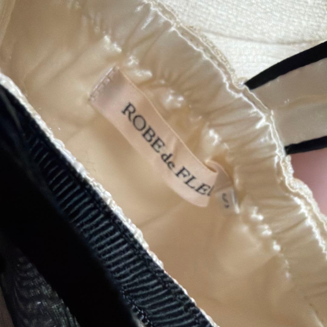 ROBE de FLEURS ホワイトキャミソールドレス