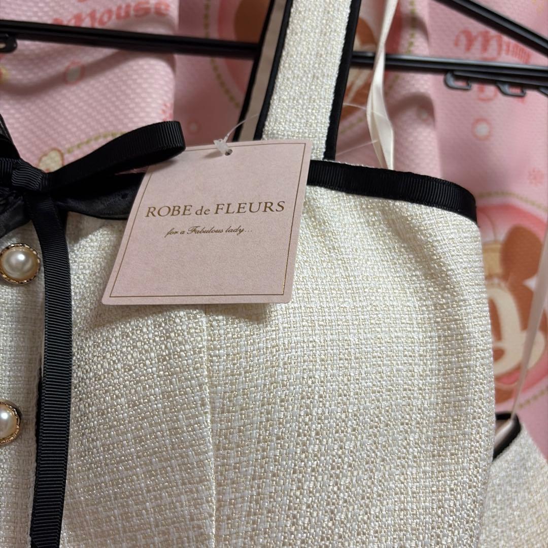 ROBE de FLEURS ホワイトキャミソールドレス