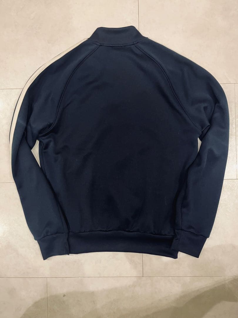 【adidas】アディダス 刺繍 トレフォイルロゴ SST ジャージ XL 紺