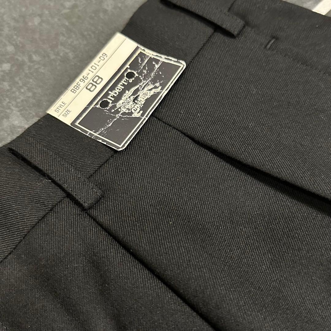 80s Burberry 【ウールギャバ　ツータック　ワイドスラックス　極太】