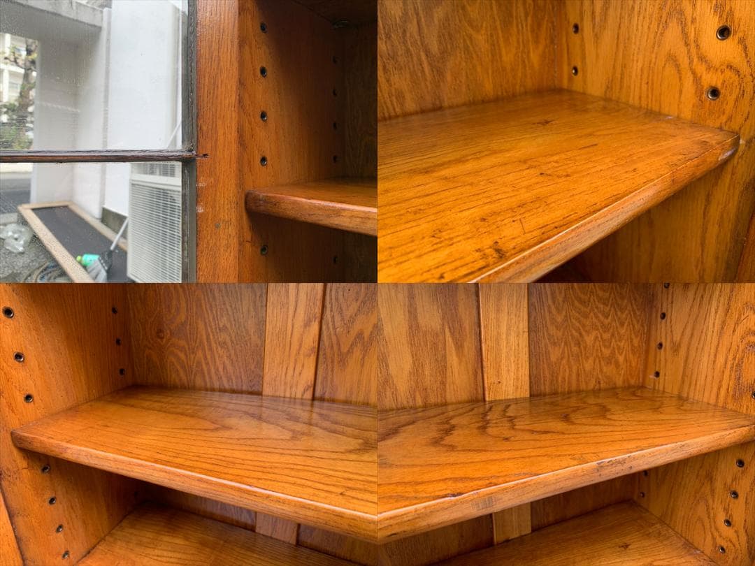 英国｜イギリス｜アンティーク｜オーク材｜ブックキャビネット｜本棚｜