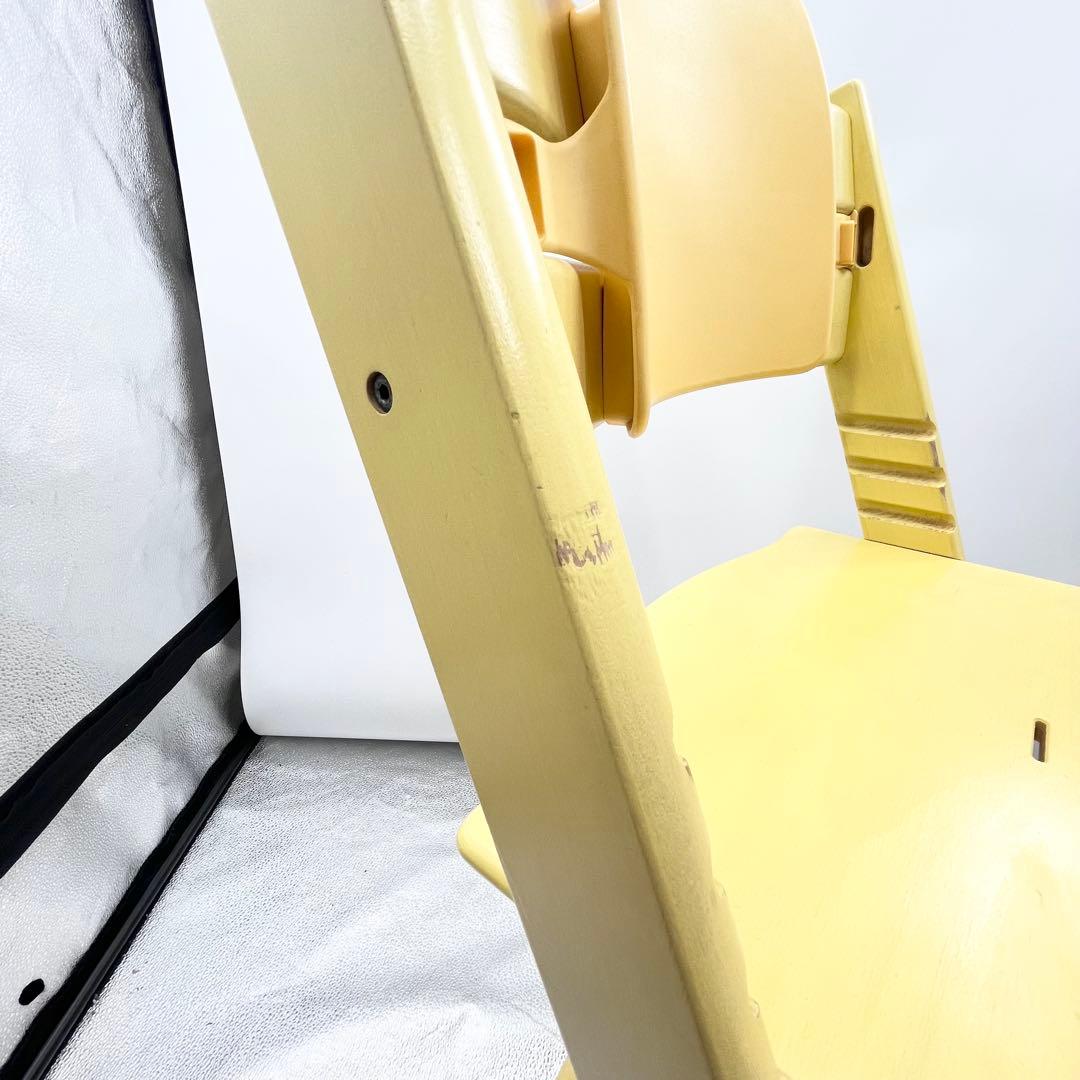 STOKKE トリップトラップ シリアル4 イエロー 背もたれ付き