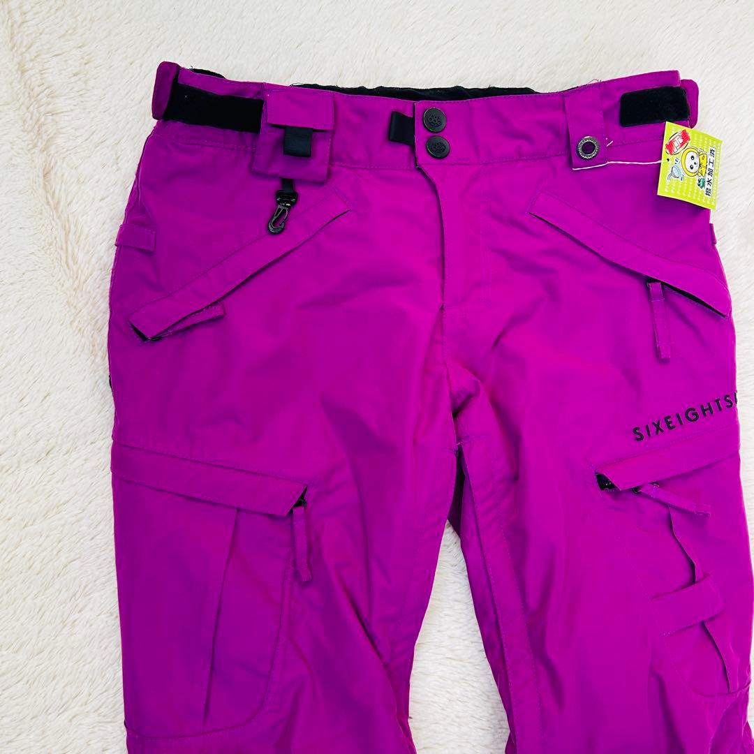 686 six eight スノーボードウエア パンツ S フリースインナー付