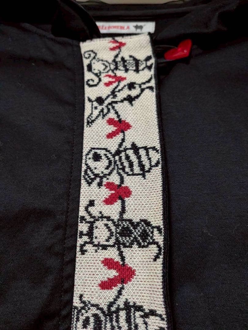 アルベロ2612◆カラフルストライプ袖フード付きパーカー