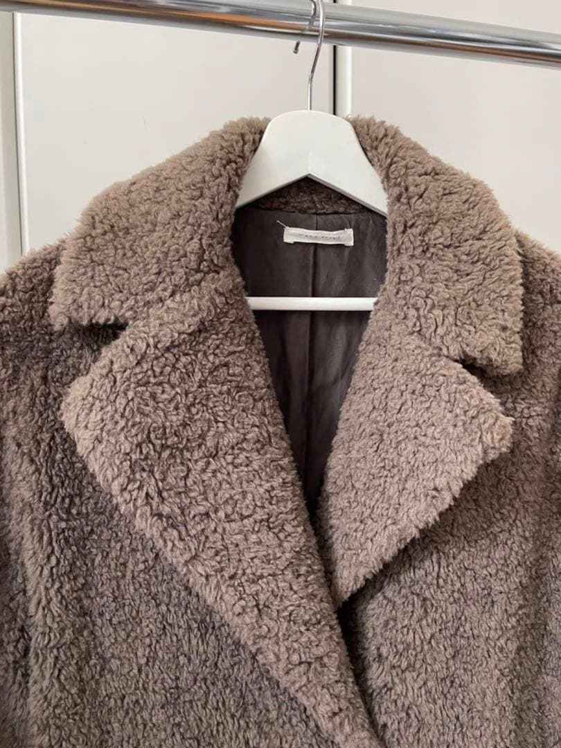 21AW CASA FLINE ボアウールロングコート　カーサフライン