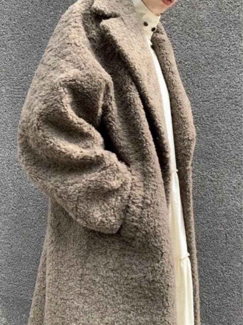 21AW CASA FLINE ボアウールロングコート　カーサフライン