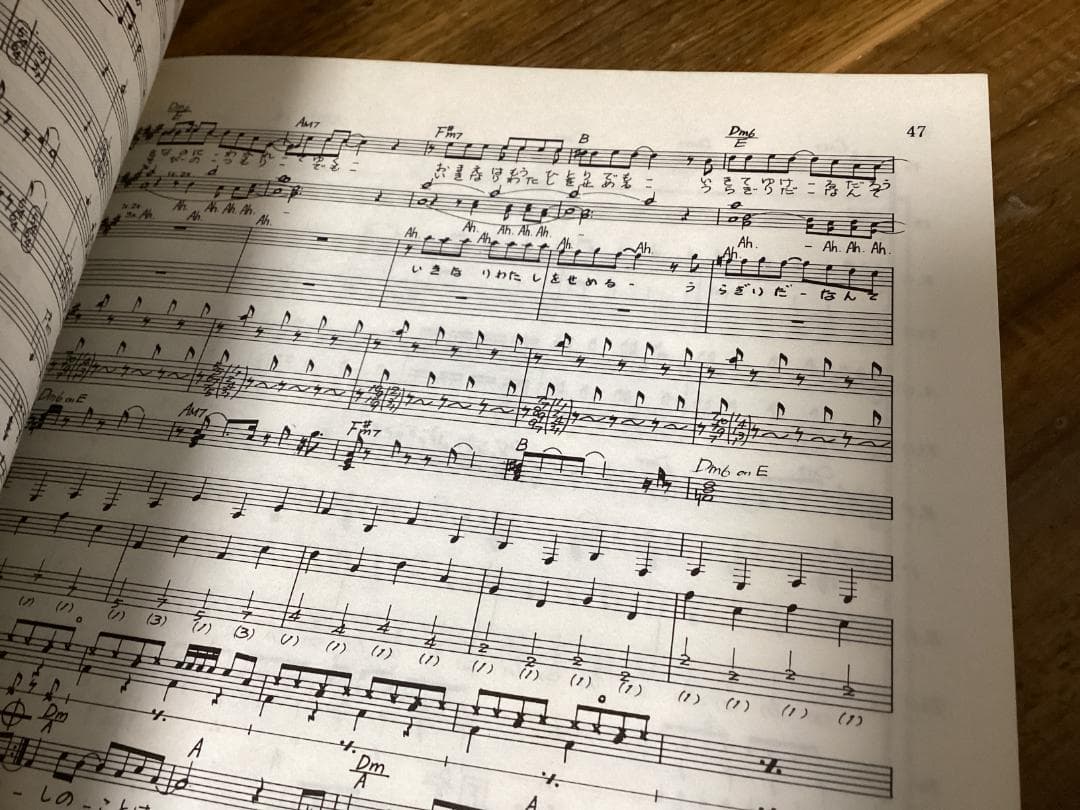 ★楽譜/オフコース/ジャンクション/JUNCTION/タブ譜/バンドスコア