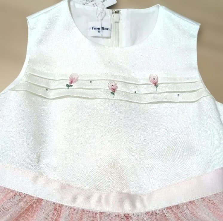 ファミリア　ワンピース　ドレス　 100cm　結婚式　発表会　ピンク　日本製