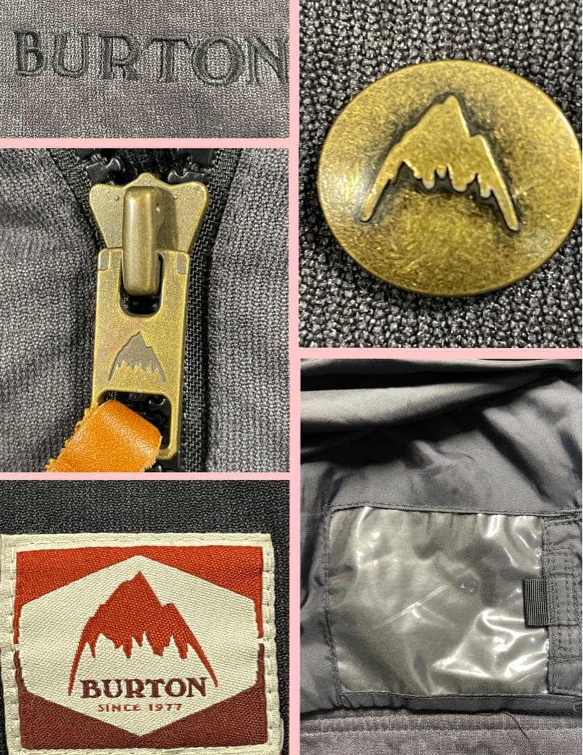 BURTON バートン スノーボードウエア Ｍサイズ 赤黒チェック ネルシャツ