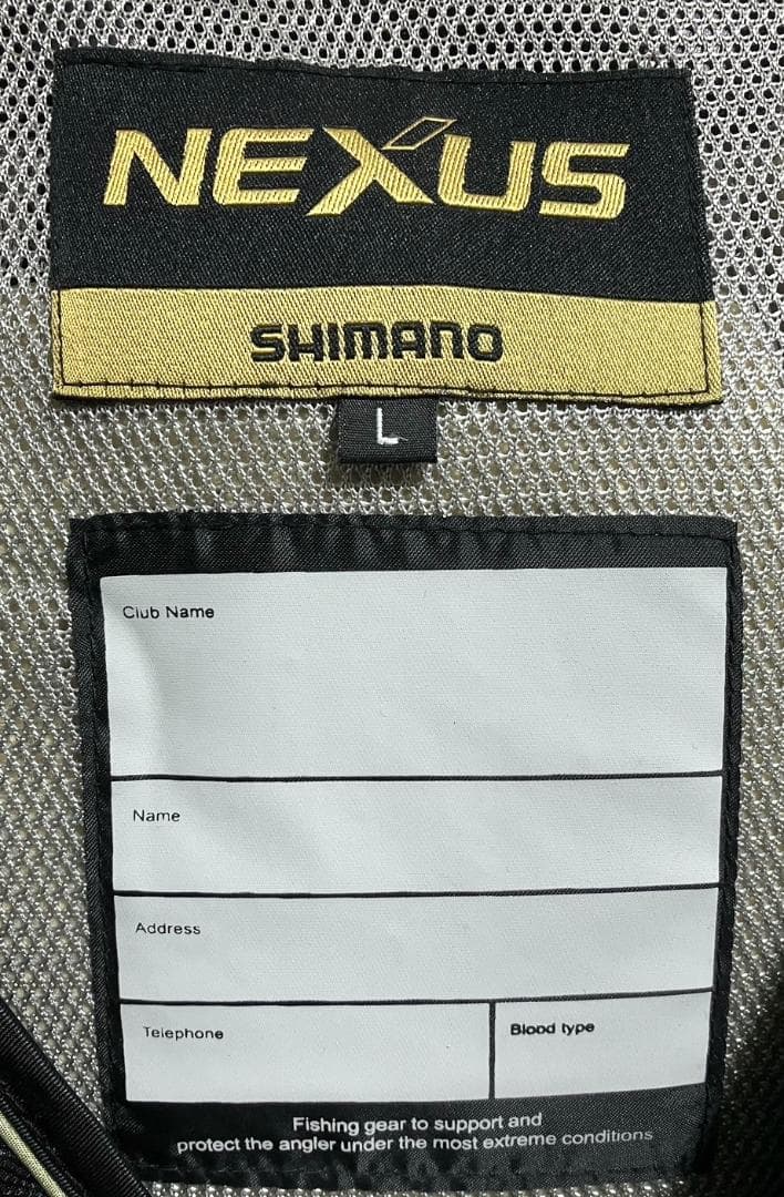 良品 シマノ ネクサス リミテッドプロ フローティングベスト Lサイズ