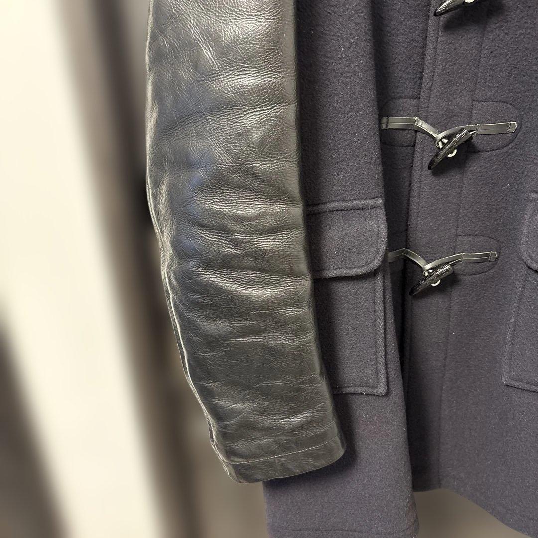 JUNYA WATANABE コムデギャルソン 初期型袖レザー切替ダッフルコート