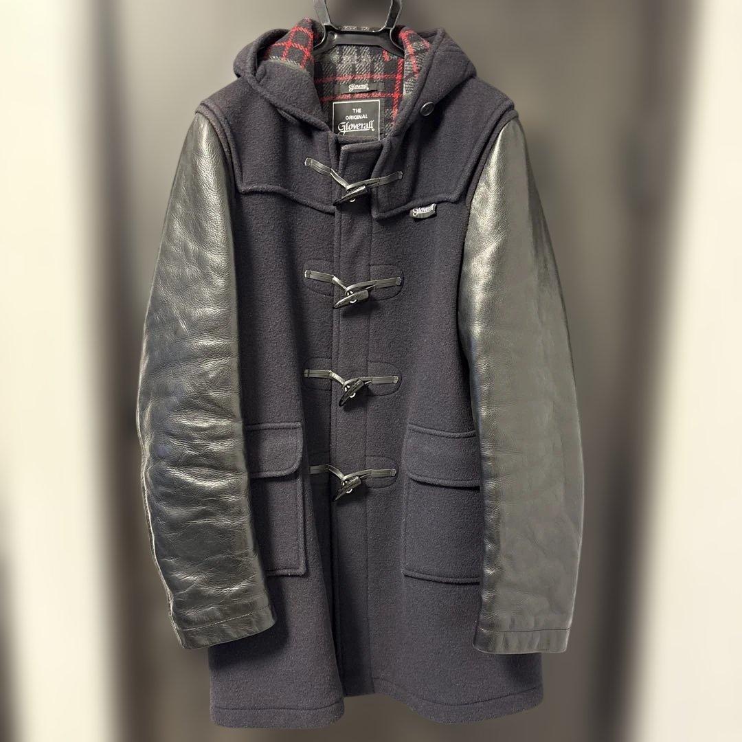 JUNYA WATANABE コムデギャルソン 初期型袖レザー切替ダッフルコート