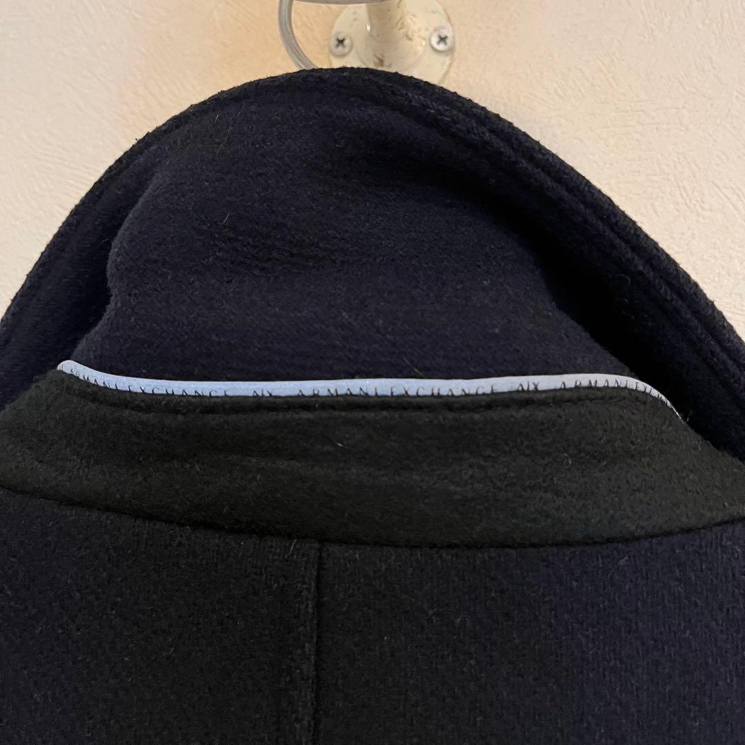 Armani Exchange ネイビー ピーコート