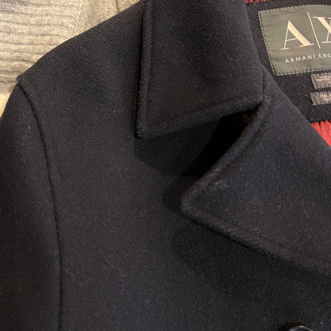 Armani Exchange ネイビー ピーコート