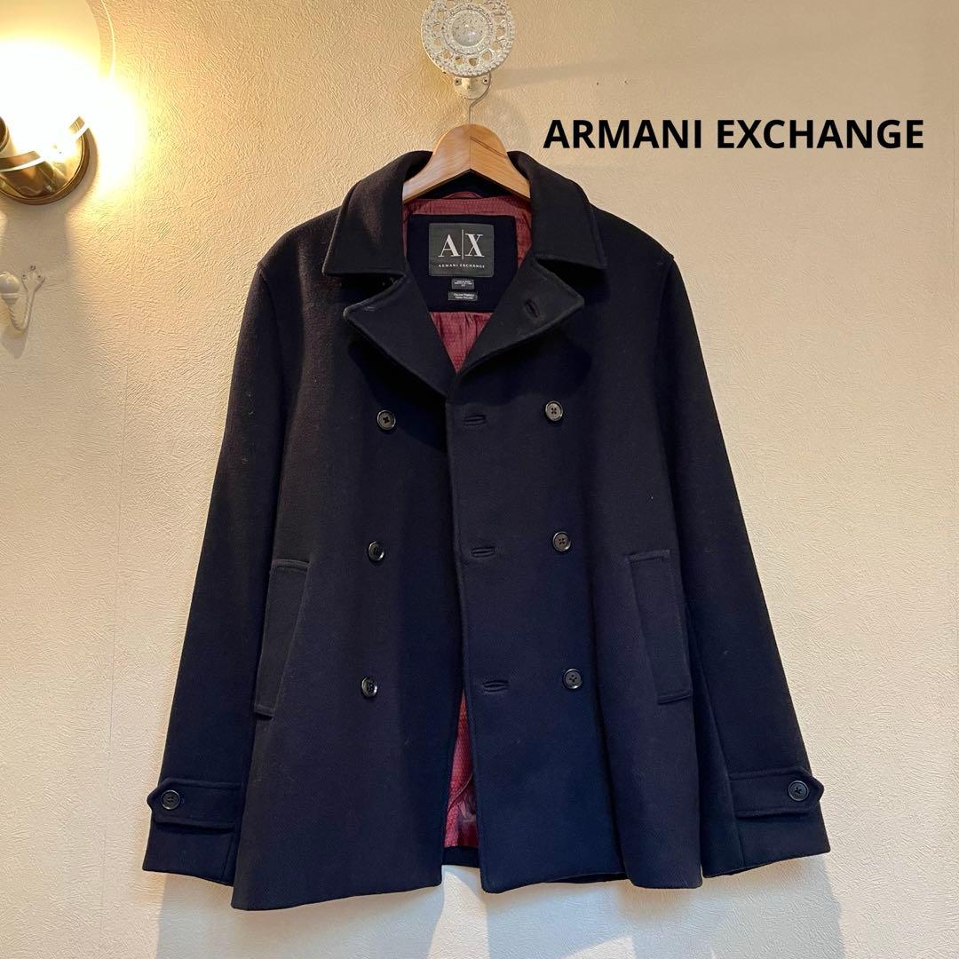 Armani Exchange ネイビー ピーコート