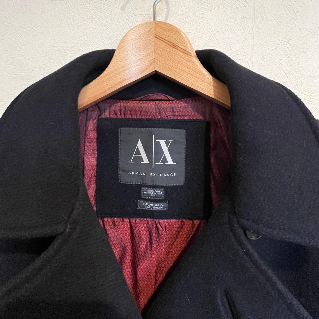 Armani Exchange ネイビー ピーコート