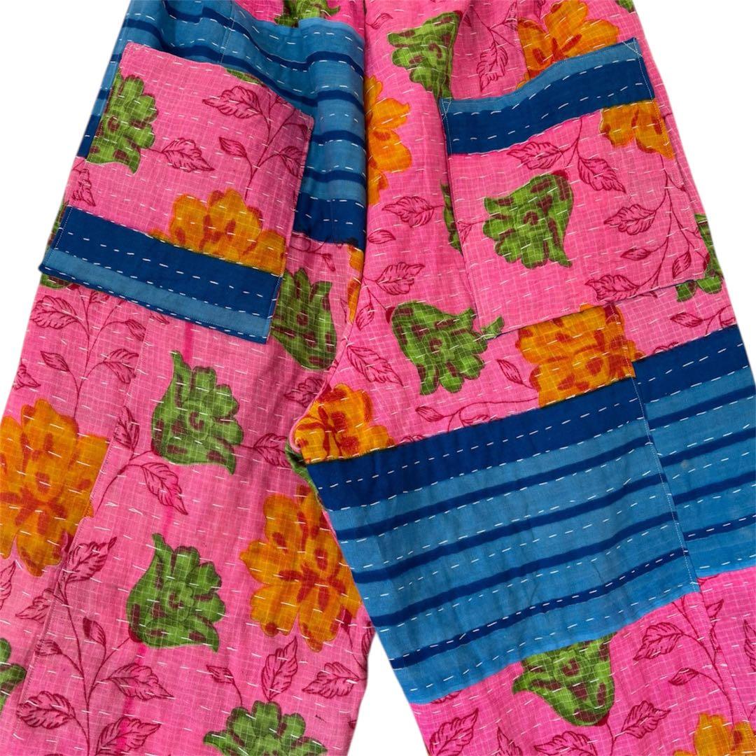 sara インド ラリーキルト zakuchiku ワイドパンツ