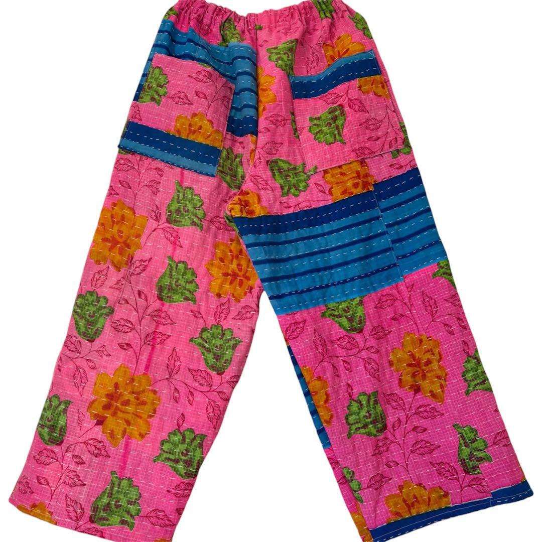 sara インド ラリーキルト zakuchiku ワイドパンツ