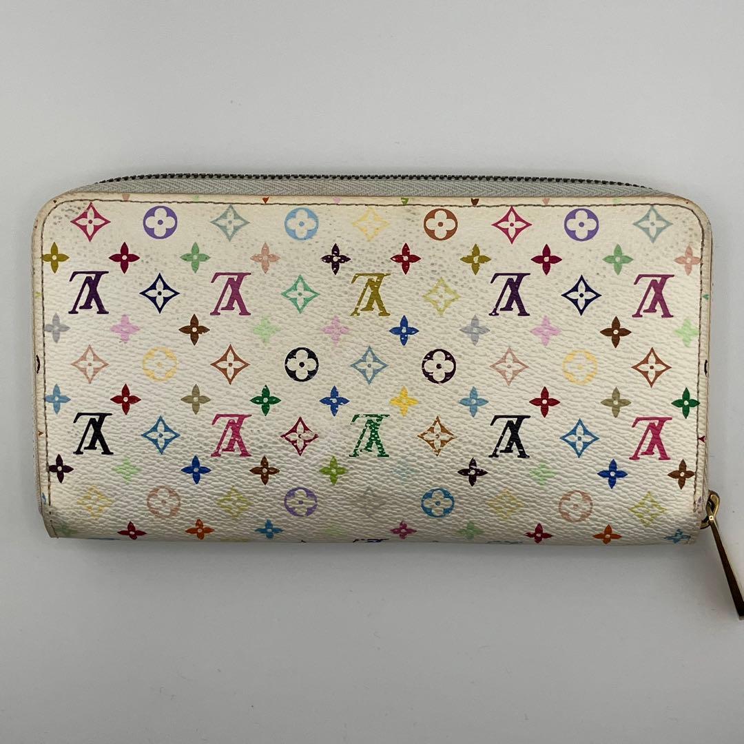 人気✨良品✨ルイヴィトン マルチカラー ジッピーウォレット 白系×オレンジ系