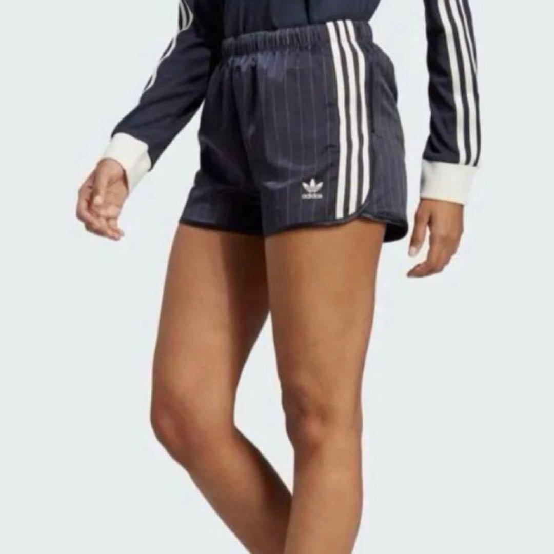 新品 ADIDAS sporty&rich ショーツ ネイビー XS