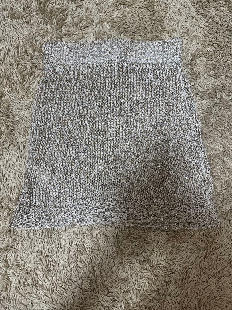 新品未使用 eaphi SPANGLE KNIT MINI SKIRT