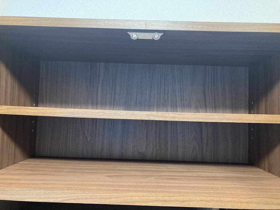 ニトリ キッチンボード ブラウン キャビネット 食器棚