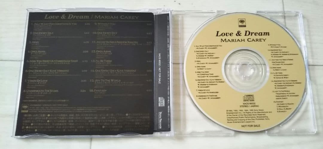 MARIAH CAREY マライア・キャリー　Love＆Dream　国内盤プロモ
