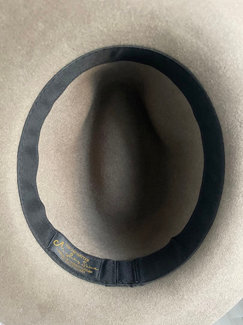 the fat hatter グレー ウールフェルトハット