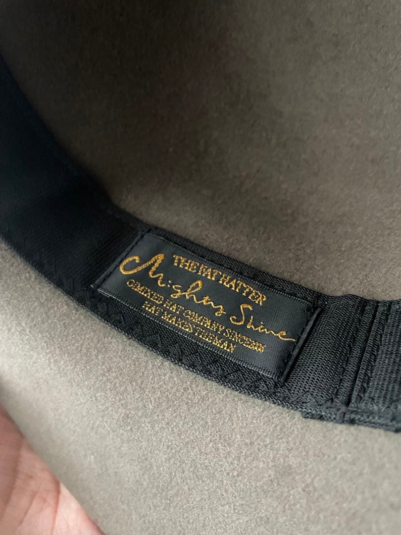 the fat hatter グレー ウールフェルトハット