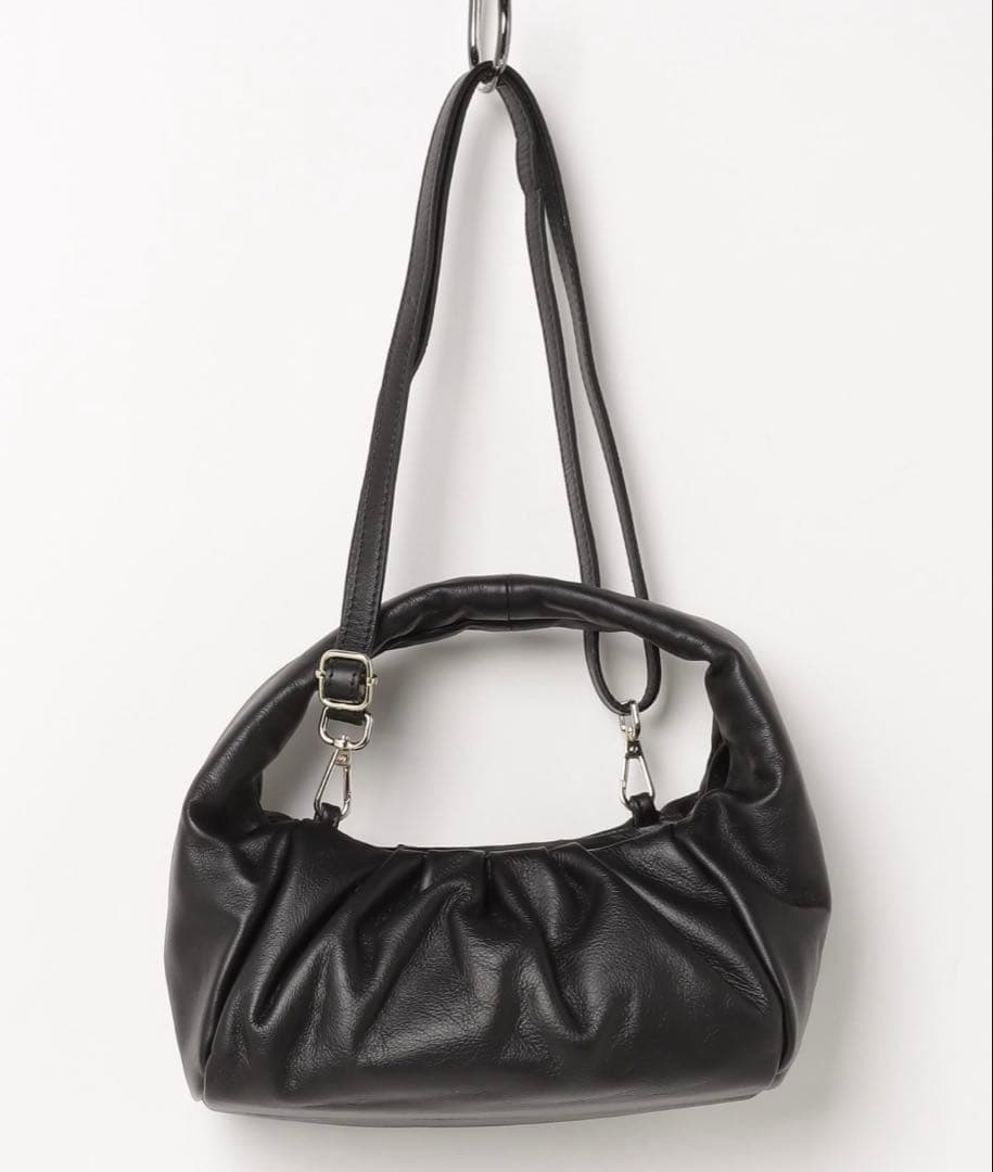 ※砂&海様※AULENTTI／2WAYレザーバッグ（黒）