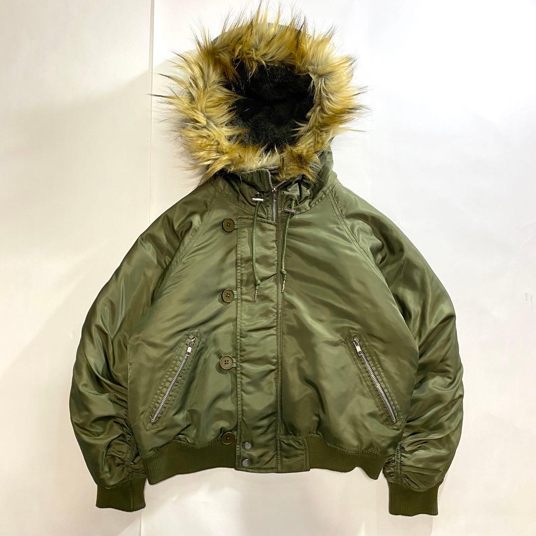 type N2B フライトジャケット flight bomber カーキ　短丈