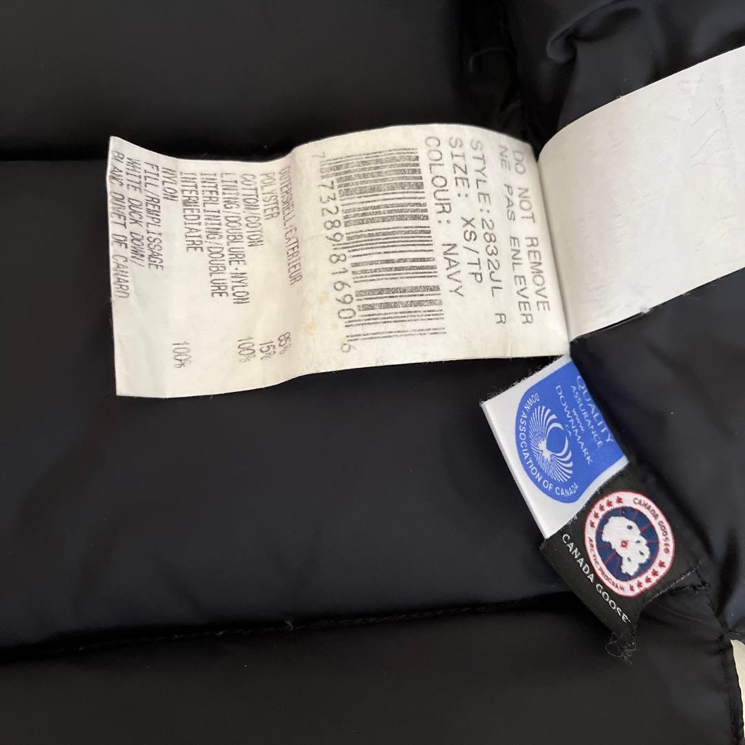   ダウンベスト ネイビー　XS/TP