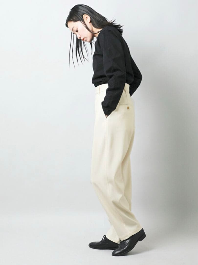 定価36300円　美品【LOEFF】ダブルクロスボンタンパンツ