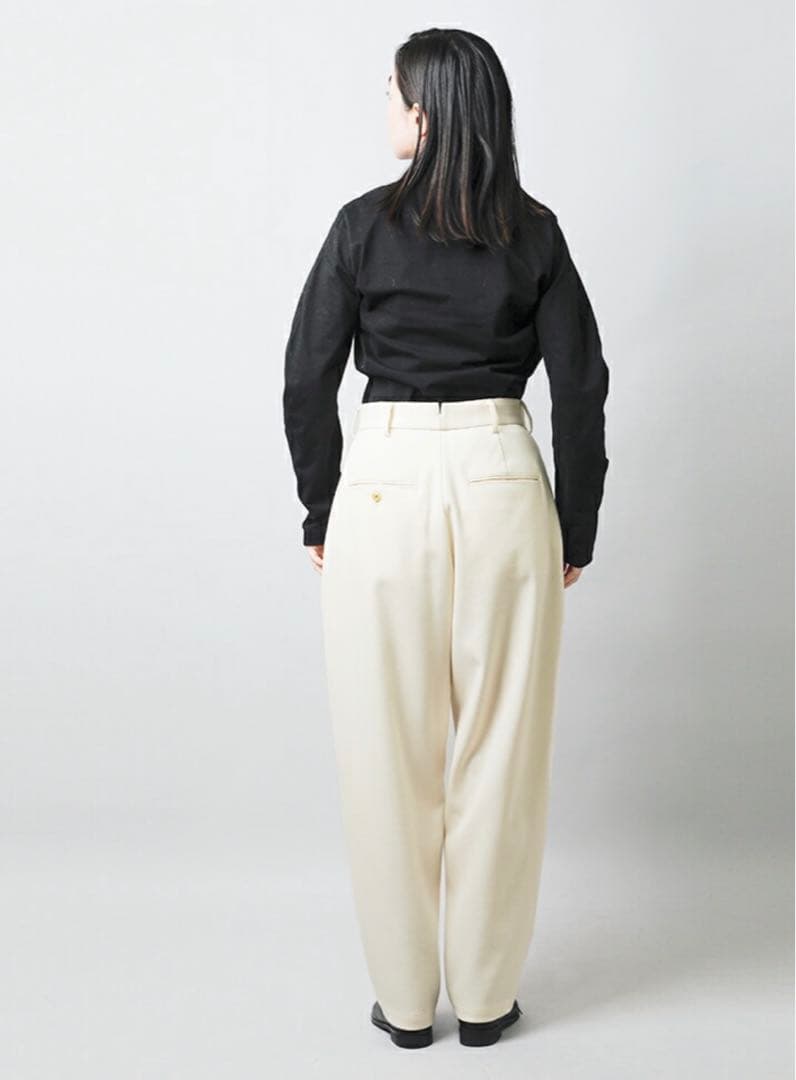 定価36300円　美品【LOEFF】ダブルクロスボンタンパンツ