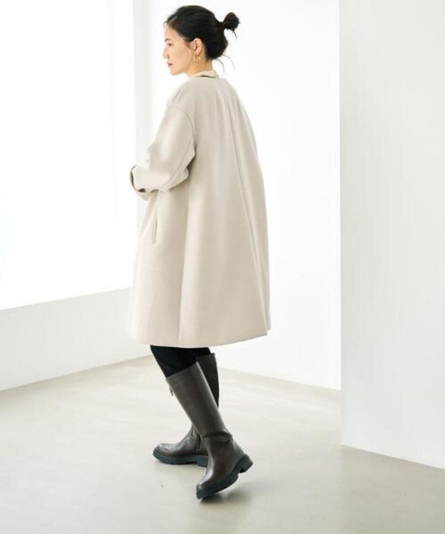 green label relaxing ソフトメルトン Aライン コート