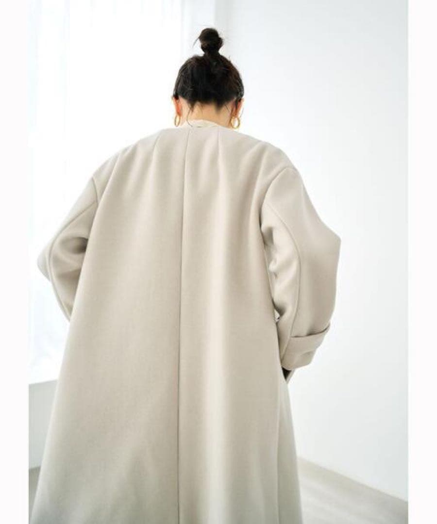 green label relaxing ソフトメルトン Aライン コート