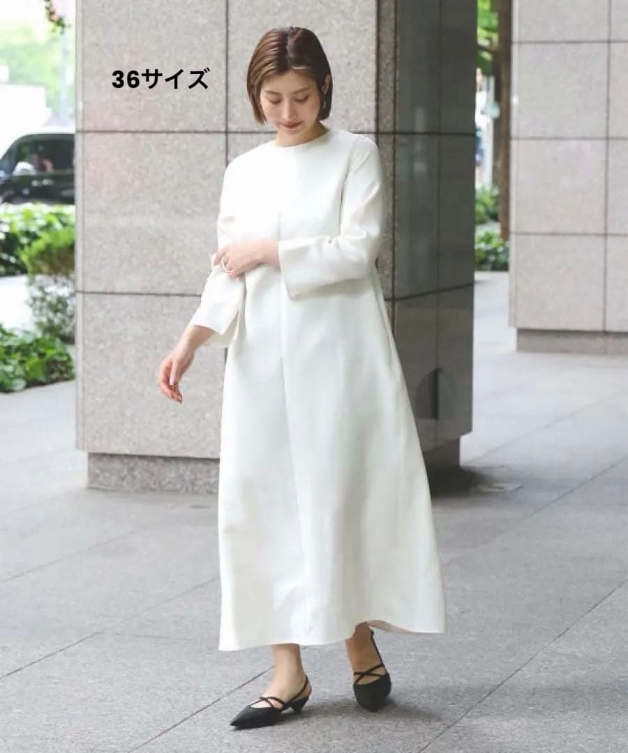 Demi-Luxe BEAMSバックタックロングスリーブワンピース