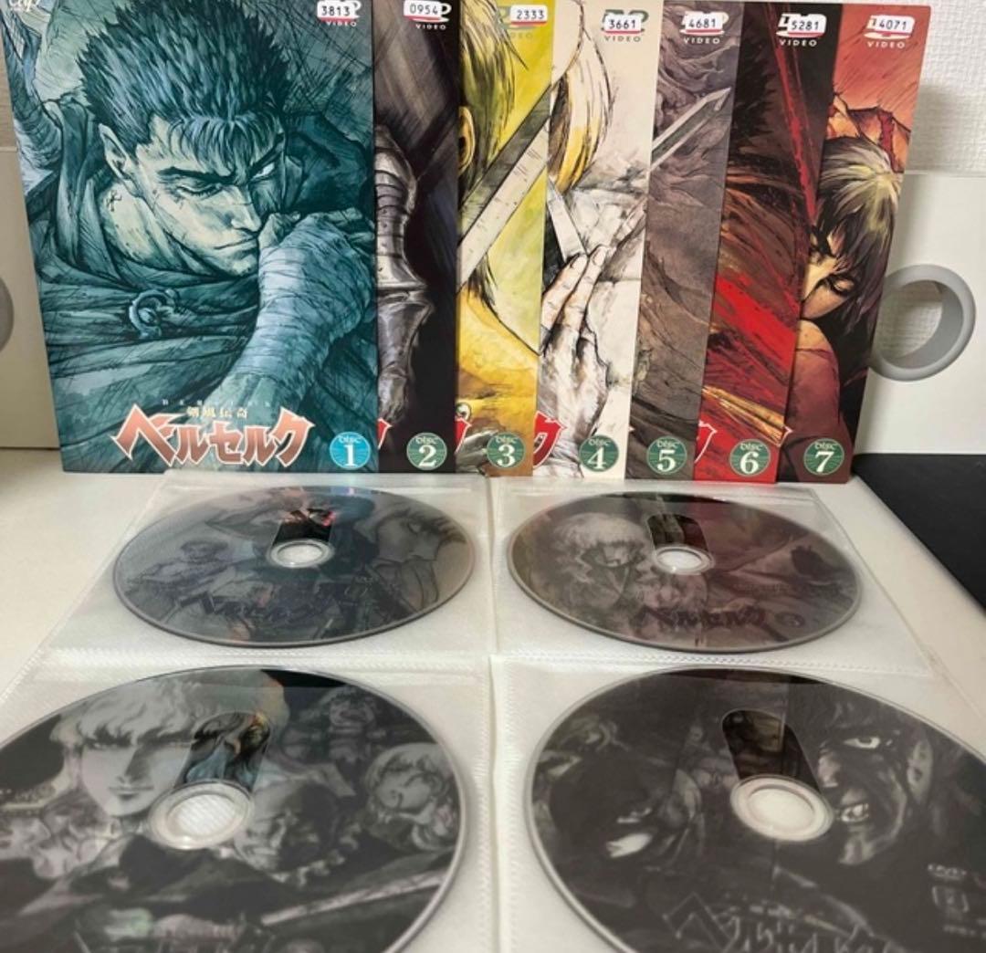 レンタル落ち　DVD ベルセルク　全巻セット　22巻