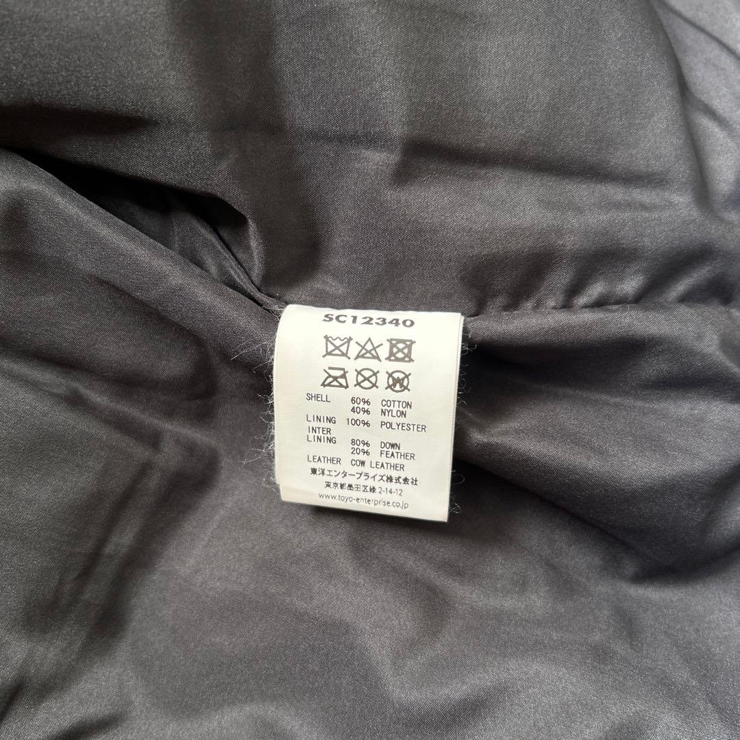 [used] sugarcane ダウンジャケット レザー M