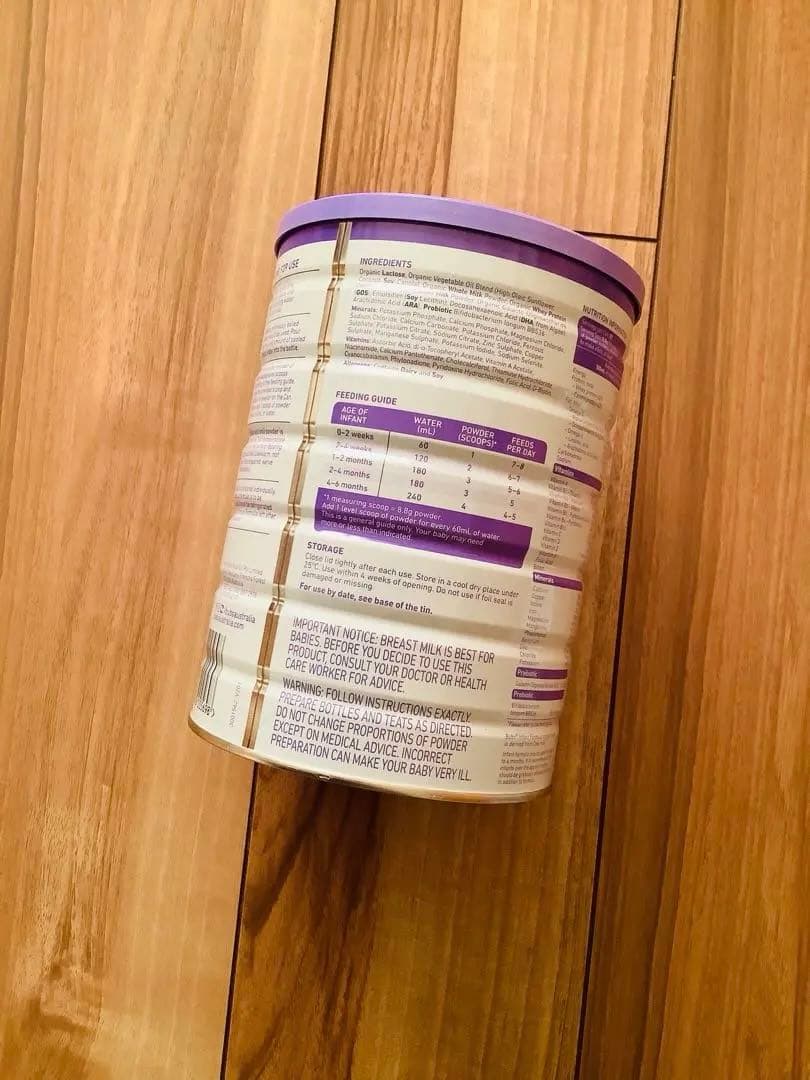 Bubs バブス牛のオーガニック粉ミルク ステップ1(生後0日〜6ヶ月) 1缶