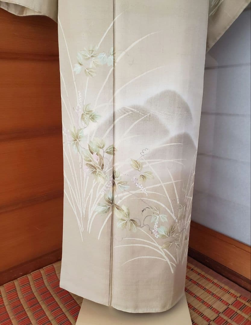 【逸品＊】紬の訪問着　染め紬　小糸染芸