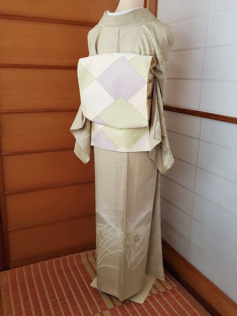 【逸品＊】紬の訪問着　染め紬　小糸染芸