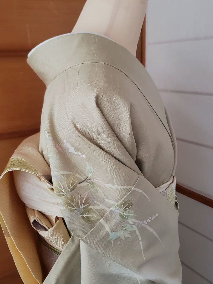 【逸品＊】紬の訪問着　染め紬　小糸染芸