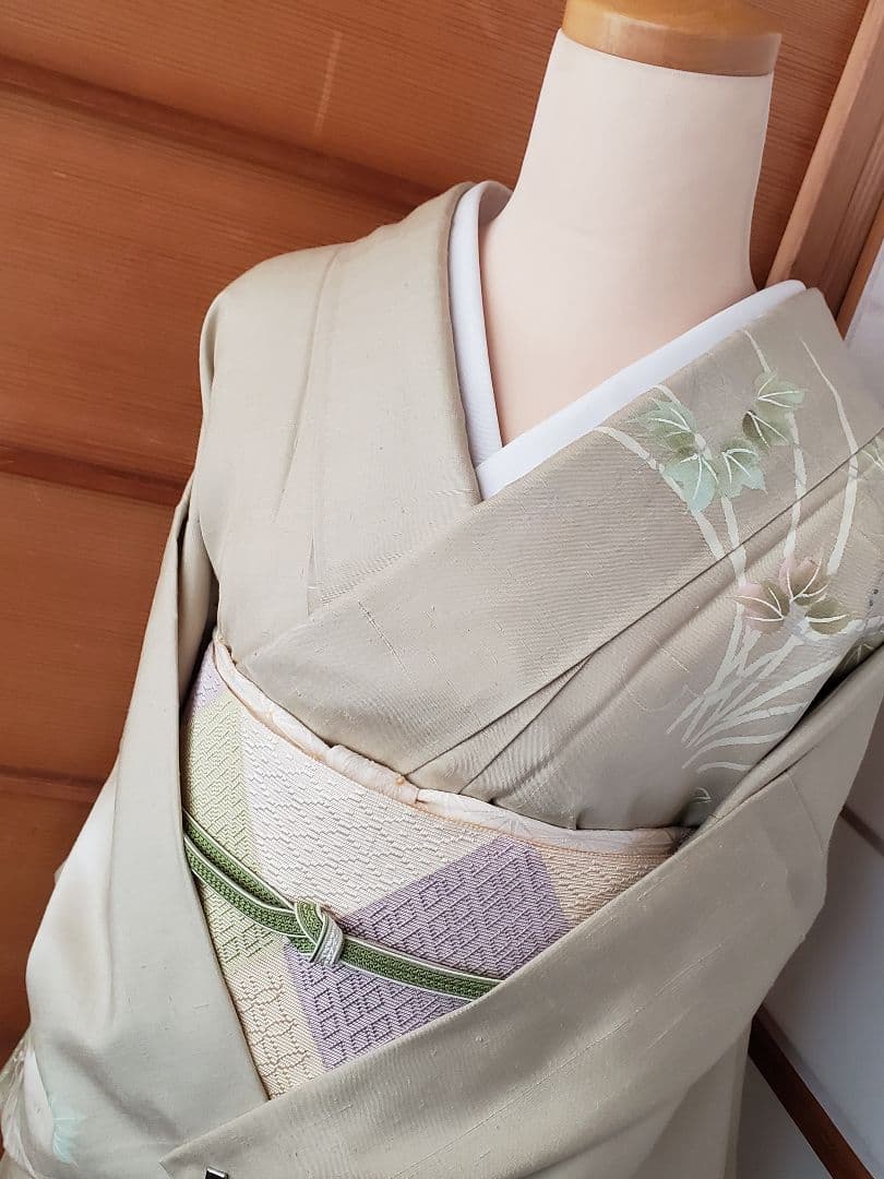 【逸品＊】紬の訪問着　染め紬　小糸染芸