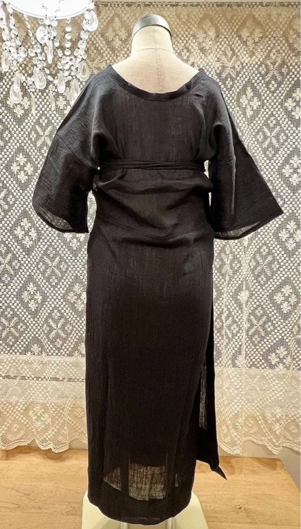 みずのしのぶさんオリジナル　手もみ楊柳　本麻すりっぷ　サイズL みずのの店