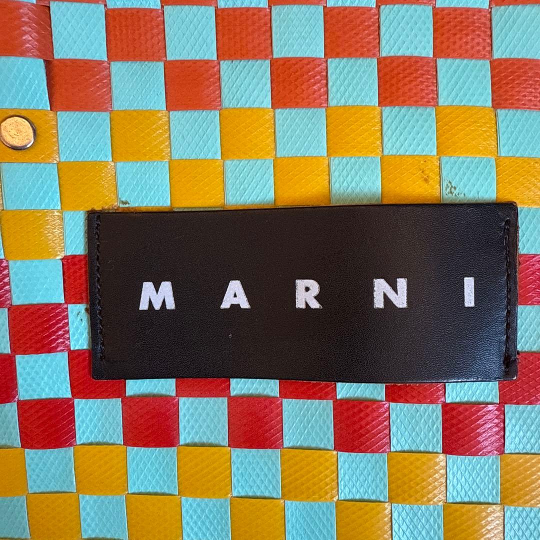 MARNI チェック柄 かごバッグ完売品