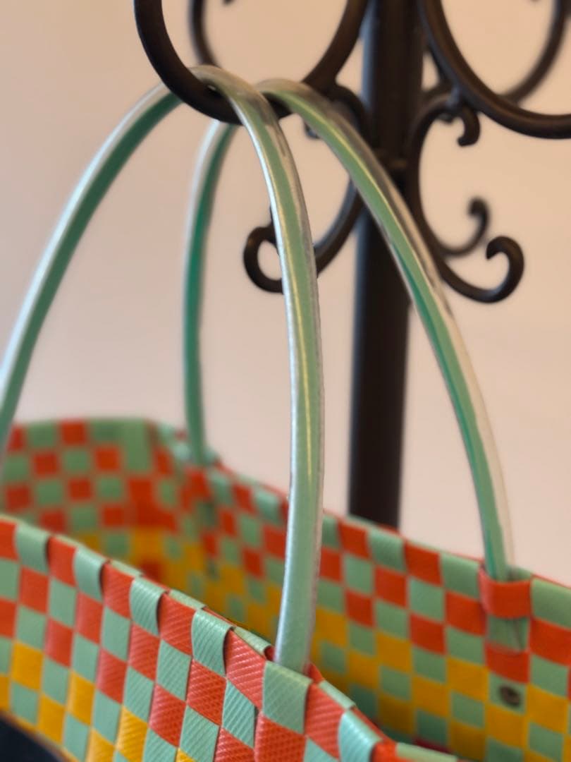 MARNI チェック柄 かごバッグ完売品