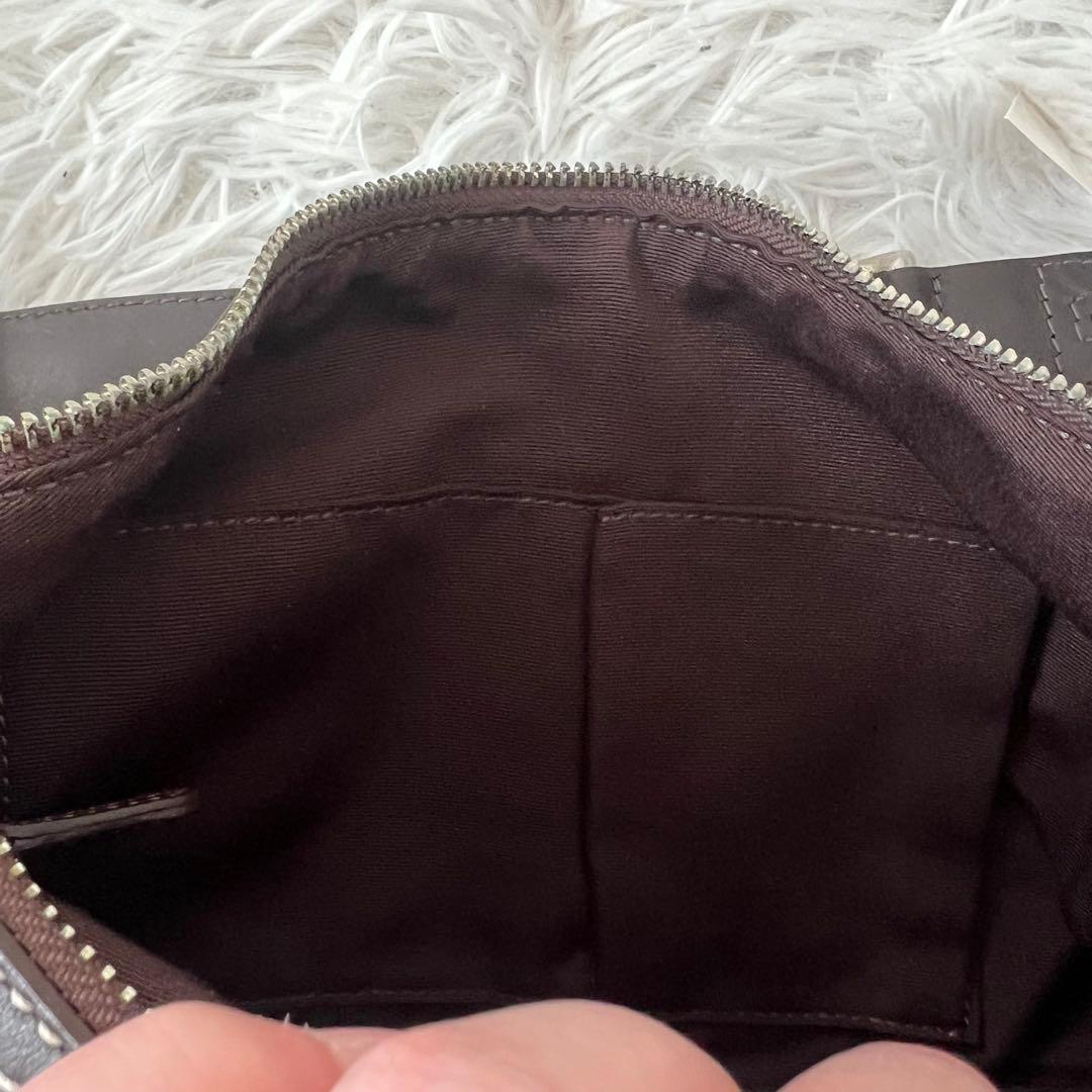 【新品タグ付き】希少✨COACH コーチ ワンショルダー ハーフムーン 茶