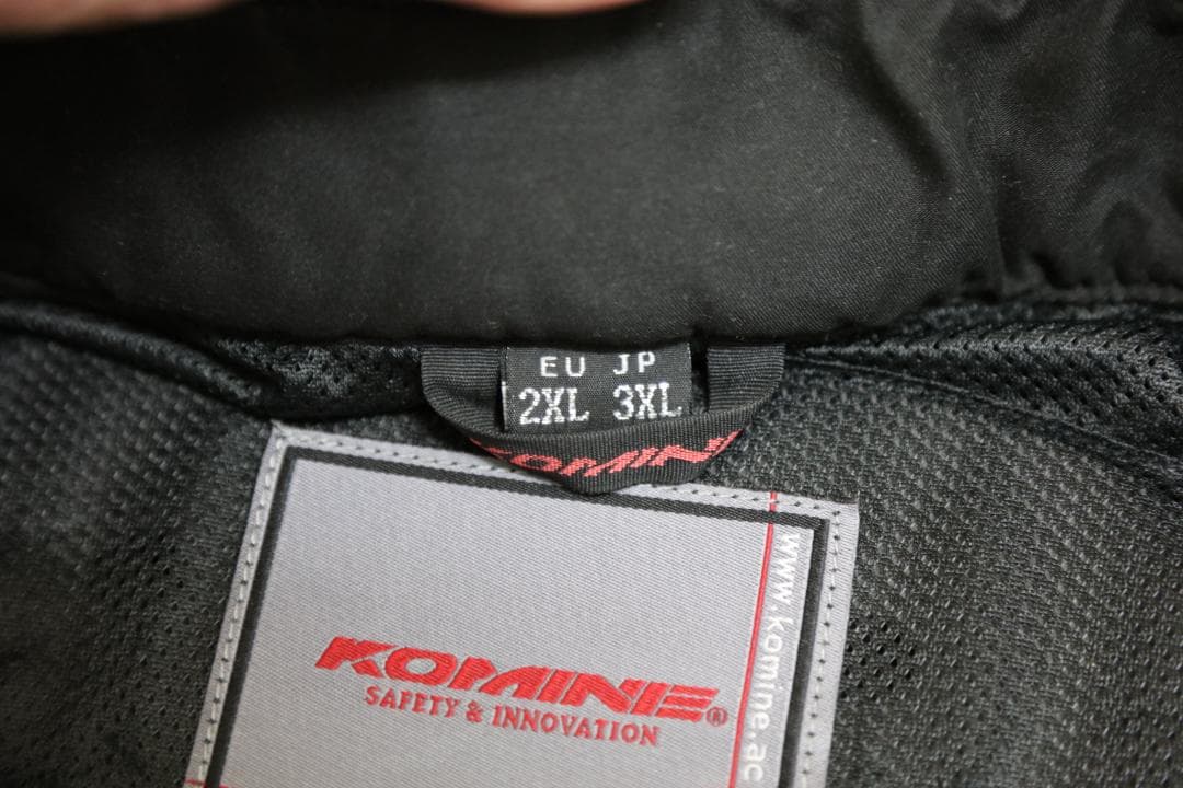 未使用☆KOMINE バイクジャケットとパンツセット ブラック　3XL/XLT