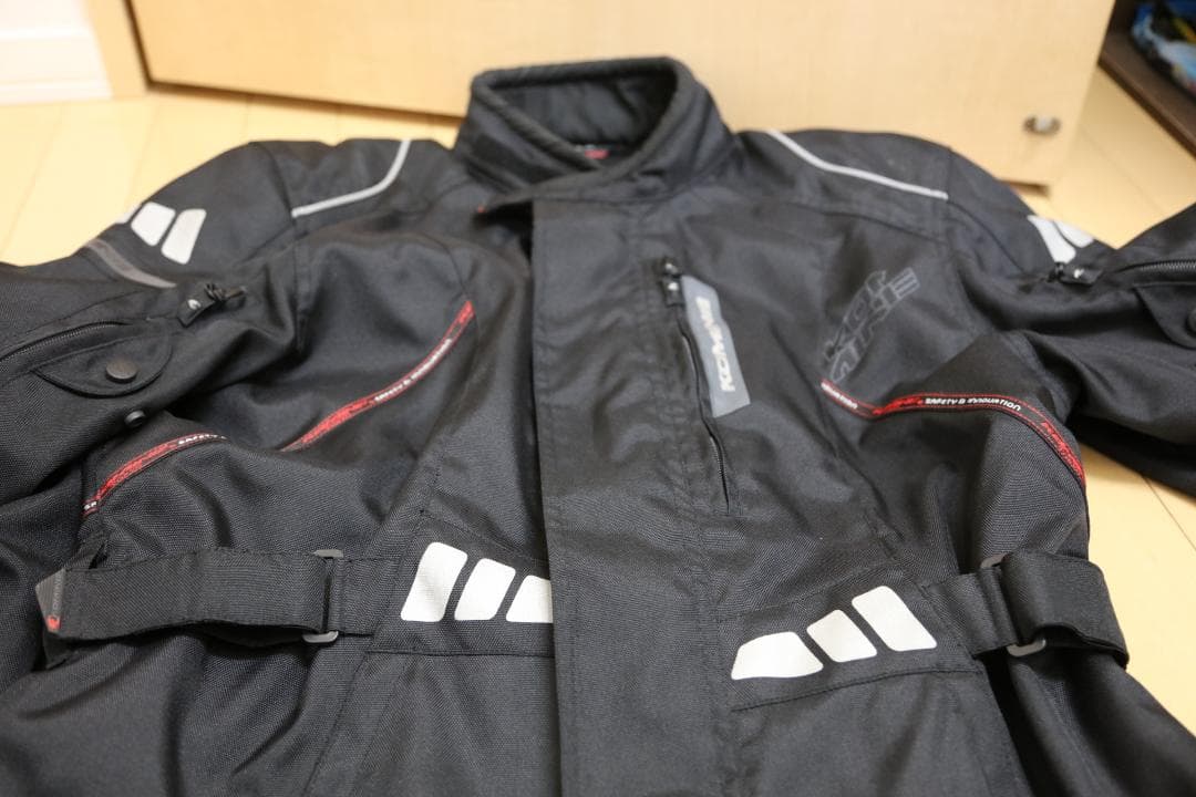 未使用☆KOMINE バイクジャケットとパンツセット ブラック　3XL/XLT
